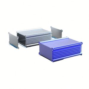 Custom Extruded Aluminum Heat Sink Housing CNC Machined PCB Control Box IP54 Enclosure Project Box Hongfa <b>Sandblasted</b> Surface - Product Image 4