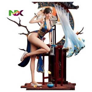 Estatua de <span class=keywords><strong>Chun</strong></span>-<span class=keywords><strong>Li</strong></span> de 48 cm, Figura de Estilo Chino, Artículo Coleccionable para Fanáticos de los Videojuegos y Exhibición de Lujo - Product Image 4
