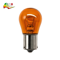 Ampoule de clignotant S25 P21W PY21W BA15S 1156 1157 BAU15S 12V 24V, feu stop ambre, mini-lumière halogène pour voiture et moto