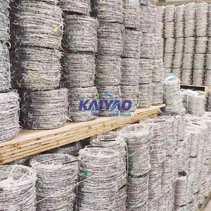 Vendita diretta in fabbrica-Filo spinato in acciaio zincato per isolamento esterno e barriera antifurto ad alta resistenza - Product Image 5