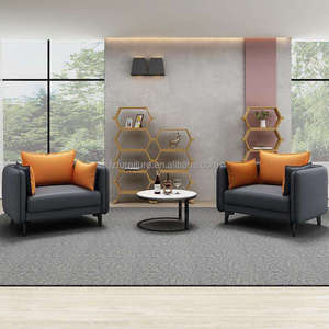 Offres Spéciales : Ensemble de Canapés Modulaires en Cuir Haut de Gamme au Design Européen Moderne et Luxueux pour Bureau, Réception de PDG et Salon - Product Image 4
