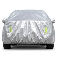 Housse de voiture en tissu Dxford 210D, protection UV toutes saisons, résistante aux rayures, hydrofuge, isolation thermique