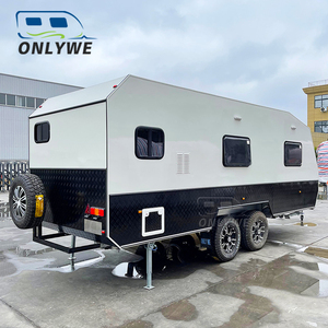 ONLYWE Remorque de camping en plein air <span class=keywords><strong>caravane</strong></span> hybride hors route aux normes australiennes Remorque camping-car étendue à vendre - Product Image 2