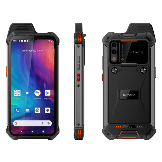 IP68 Rugged Handheld Android 11.0 PDA Mobile Terminal 4G+64G Octa-Core 2.0GHz 5000mAh Battery 6.3inch Display SVOTON W888 Stock