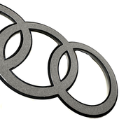 Emblema de 4 anillos ABS para capó delantero y maletero trasero de coche para Audi A3 A4 A5 A6 A7 A1 A2 Q2 Q3 Q4 Q5 Q7 Q8 TT S3 S4 S5 S6 S7