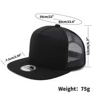 Gorra de Béisbol Snapback al por Mayor para Hombre y Niño, Estilo Hip Hop, Visera Plana, Color Sólido, Gorra Trucker Ajustable