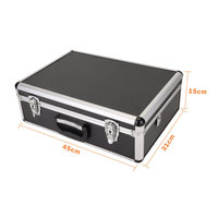 Vol étui rigide boîte à outils transporter mousse stockage caméra DJ accessoires grand aluminium personnalisé Logo Durable étui rigide