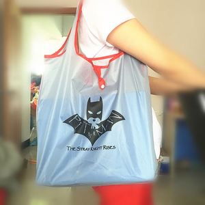 Custom Printed Logo Hot Polyester Folding Reusable Storage Shopping Bag From China - Product Image 6