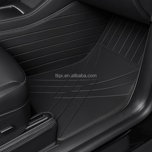 Ensemble de tapis de voiture 5D d'affaires épaissi imperméable de luxe tapis de voiture avant arrière pour <span class=keywords><strong>Tesla</strong></span> modèle Y/<span class=keywords><strong>3</strong></span>/<span class=keywords><strong>S</strong></span>/X tapis de sol de voiture personnalisé - Product Image 4
