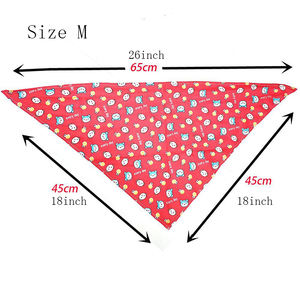 100% ผ้าพันคอสำหรับสัตว์เลี้ยงทำจากผ้าฝ้ายแท้ผืนเล็กสำหรับสุนัข - Product Image 6