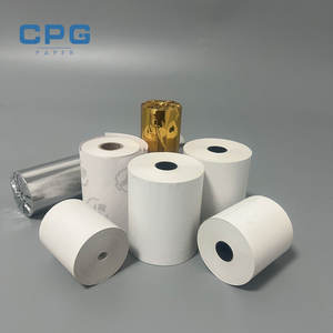 Wholesale Thermal <b>Paper</b> Roll 57x40mm 58gsm Back Printing POS Roll ATM Tape Jumbo Receipt <b>Paper</b> Low Dust - Product Image 1