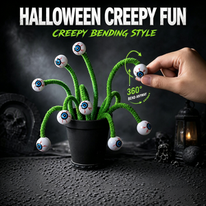 Decoración de Halloween con Ojos de Gusano de Arena, Adorno Floral Artificial Flexible y Espeluznante para el Hogar, Decoración para Fiestas en Interiores, Suministros y Regalos - Product Image 1