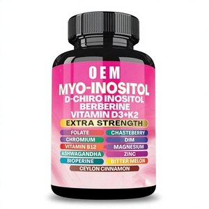 90 Cápsulas de Mioinositol y D-Chiroinositol, Cápsulas de Mezcla Compleja de Mioinositol y D-Chiroinositol en Polvo con Vitamina D3 - Product Image 3