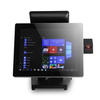 Ventanas de 15 pulgadas, todo en uno, pantalla táctil, Terminal Pos, caja registradora, sistema Pos de punto de venta, máquinas con escaneo de código QR