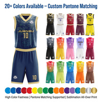 Uniformes de Baloncesto Personalizados al por Mayor, Malla Transpirable de Secado Rápido para Jóvenes y Niños, Sublimación para Equipos y Clubes
