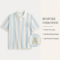 Pull tricoté d'été personnalisé pour homme en viscose/coton anti-boulochage, à rayures verticales, ajouré, à manches courtes, respirant, OEM ODM