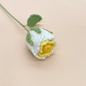 Bouquet di Rose Roselle Lavorato a Mano per Matrimoni e Regali - Fiori Artificiali Simil-Pelliccia per Vendita all'Ingrosso - Product Image 2