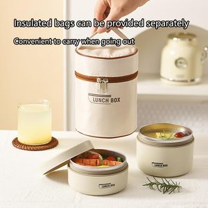 Food Lunch Container Stainless Steel Bento Lunch <b>Box</b> for Kids with Bag Microwavable Portable Thermal Insulated - Product Image 3