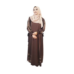 Vestido musulmán Abaya de alta calidad, tela Ceruti elegante y modesta para atuendo Formal adecuado para cualquier ocasión, moda elegante - Product Image 4