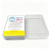 Cartes à jouer en plastique recyclables, écologiques et imperméables avec finition brillante pour les jeux de piscine et de plage, jeu de cartes durable