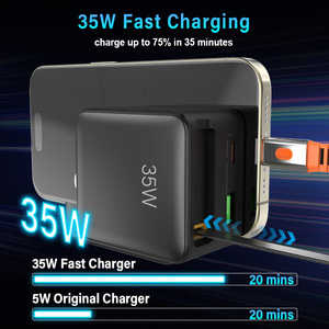 <span class=keywords><strong>Chargeur</strong></span> mural <span class=keywords><strong>USB</strong></span> rapide TKT 35W avec adaptateur rétractable de type <span class=keywords><strong>C</strong></span> prise pliable pour <span class=keywords><strong>bloc</strong></span> de <span class=keywords><strong>chargeur</strong></span> portable protégé iPhone OTP - Product Image 5