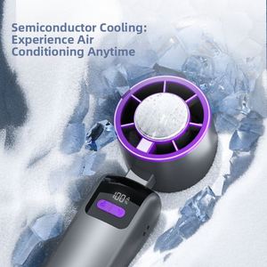 Nouveau ventilateur de refroidissement portable X418, 199 vitesses, pliable, mini turbine, compression de glace semi-conductrice, petit ventilateur - Product Image 3