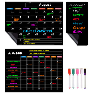 Calendario Mensile e Settimanale Personalizzato, Lavagna Cancellabile per Frigorifero, Organizzatore per Frigo, Foglio Grande e Medio, Impermeabile e Durevole - Product Image 2