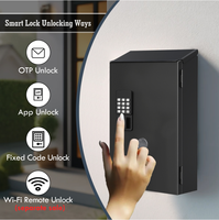 Boîte aux lettres intelligente avec mot de passe dynamique, déverrouillage à distance Bluetooth, boîte aux lettres intelligente étanche pour l'entrée de la maison