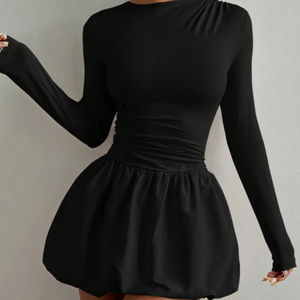 Vestido Largo Ajustado de Moda Europea y Americana 2026, Falda Tutú Elástica para Mujer - Product Image 1