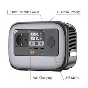 Estación de Energía Portátil Rock New Energy C300 de 300W con Controlador Solar MPPT, Carga Rápida de 1.5H para Automóvil, UPS para Emergencias en el Hogar - Product Image 2