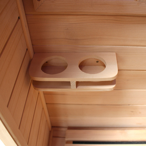 <span class=keywords><strong>Sauna</strong></span> Compacta Moderna de Madera de Hemlock para 2 Personas con Calentadores de Infrarrojos Lejanos, <span class=keywords><strong>Sauna</strong></span> Interior para el Hogar para Apartamentos Pequeños, Bienestar - Product Image 4