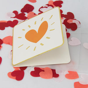 623026 Kartu Undangan Konfeti Valentine Pop-up untuk Ulang Tahun Anak-Anak & Pecinta dengan Amplop Kertas, Stempel Emas & Cetak Offset - Product Image 3