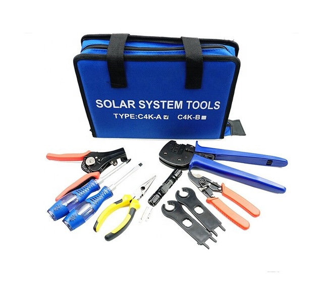Solar Photovoltaic Cable Crimping Tool MC4 Connector Installation Tool C4K-A Crimping Stripping Pliers