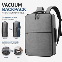 Mochila de Viaje Impermeable y Duradera de Nailon con Compresión al Vacío, Ligera, Tipo Weekender, en Oferta