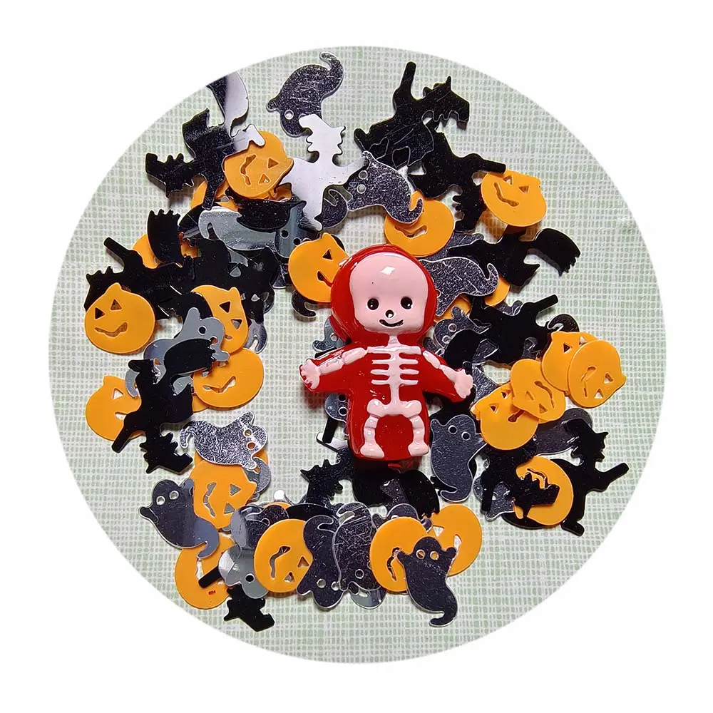 Gran oferta, nueva tendencia personalizada, arte de resina, rebanadas de arcilla Kawaii, cuentas de polímero de Halloween, juguetes para niños