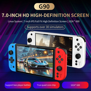 FORYOBUD G90 Console di Gioco Portatile da 7 Pollici, 64GB, 4000mAh, Compatibile con PSP/PS1, Controller per <span class=keywords><strong>Giochi</strong></span> Retrò TV, Regalo per Ragazzi - Product Image 2