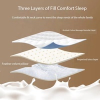 Oreiller ergonomique pour le cou en latex naturel Cloud Pod 1100g, nouvelle conception, pour un sommeil réparateur