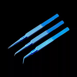 คีมผ่าตัดเย็บแผลแบบด้ามกลมทำจากไทเทเนียมอัลลอยด์ สำหรับศัลยกรรมติดตาสองชั้น หัวตรง/โค้ง - Product Image 6
