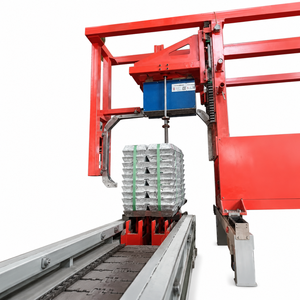 Maquinaria de flejado de pórtico para línea de montaje con cadena de funcionamiento estable a largo plazo para lingotes de zinc y flejado de zinc en paquetes a granel - Product Image 1