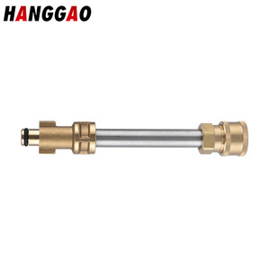 Tige d'extension Bosch 155mm en laiton et acier inoxydable pour pistolet à eau de lavage de voiture, pulvérisateur haute pression - Product Image 5