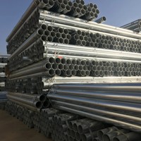 Tuyau en acier rond galvanisé résistant à la corrosion, diamètre 400 mm, pour drainage de caniveaux, pipelines, travaux routiers et applications hydrauliques