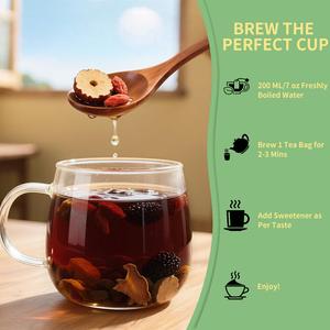 ชาโสมธรรมชาติ 10 สมุนไพรผสมออร์แกนิค บำรุงไต บำรุงตับ สำหรับชายและหญิง ดีท็อกซ์ ปราศจากคาเฟอีน บรรจุถุง ขายส่ง - Product Image 3