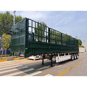 Nouvelle semi-remorque à ridelles <span class=keywords><strong>en</strong></span> acier de 13 m, 3 essieux, 60 tonnes, pour le transport de bétail - Product Image 6
