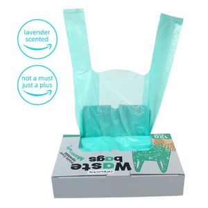 Sacs à déjections pour animaux de compagnie biodégradables et compostables avec poignée, pack familial personnalisé, vente en gros du fabricant - Product Image 1