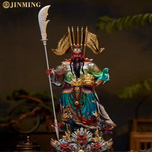 Scultura artigianale in metallo per attirare ricchezza statua decorativa interna in bronzo fuso del dio della ricchezza Guan Gong - Product Image 1