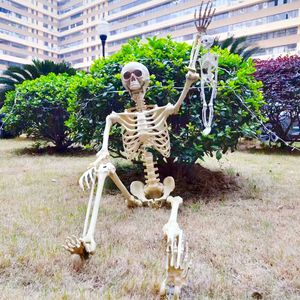 Esqueleto Humano Gigante de 153cm em Tamanho Real para Exterior com Juntas Ajustáveis, Adereço de Halloween em Pé - Product Image 6