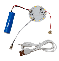 Lampe de table LED rechargeable par batterie de type C Module de cartes LED bicolore Carte de contrôle de veilleuse d'entrée de type C