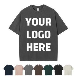 Camiseta de Verano Unisex de Primera Calidad, 220g, 100% Algodón, con Logotipo Personalizado, Estilo Vintage Lavado al Ácido para Hombre - Product Image 3