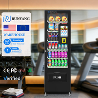 Distributeur automatique personnalisé RUNYANG avec plusieurs options de paiement et surveillance à distance pour les collations et les boissons