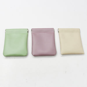 Porte-monnaie en cuir PU multicolore, sac à monnaie portable avec fermeture à pression, pochette tendance avec motif bonbon - Product Image 3